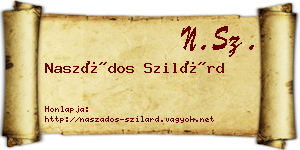 Naszádos Szilárd névjegykártya